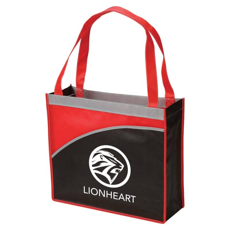 Custom Mesa Curve Non-Woven Tote Bag with logo - 2