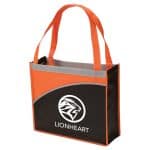 Custom Mesa Curve Non-Woven Tote Bag with logo - 3