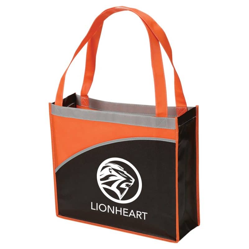 Custom Mesa Curve Non-Woven Tote Bag with logo - 3