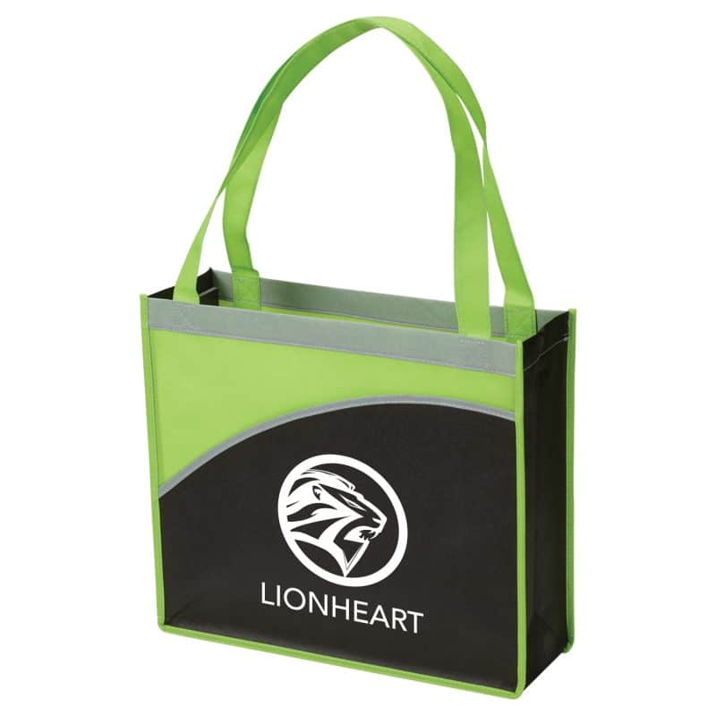 Custom Mesa Curve Non-Woven Tote Bag with logo - 4