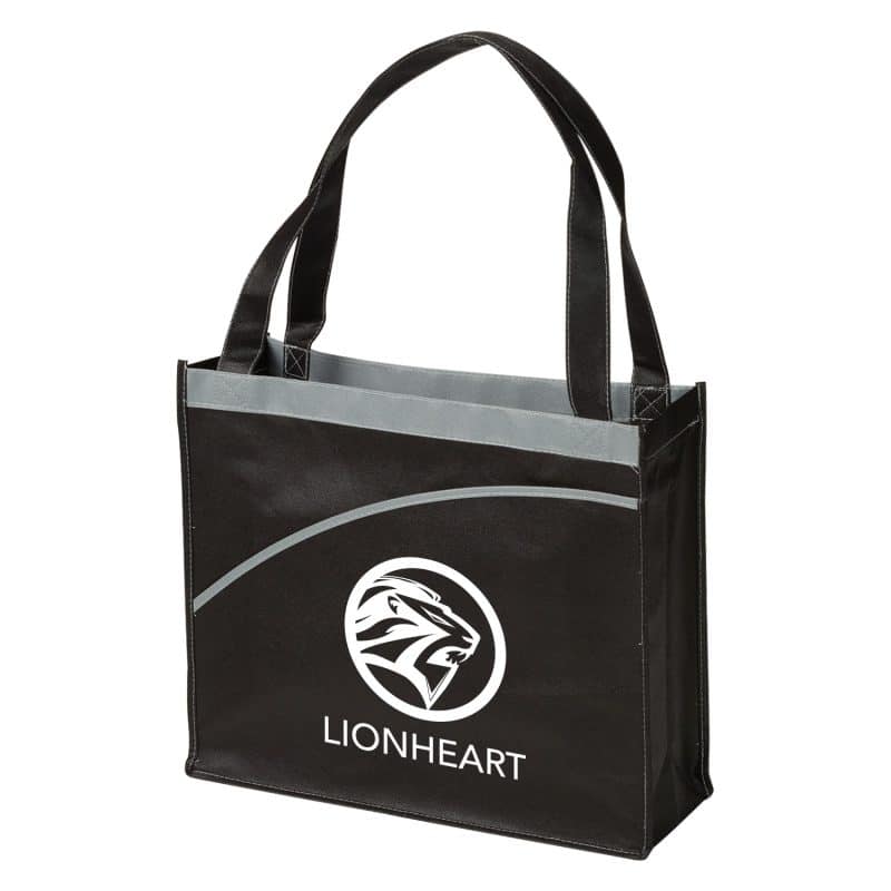 Custom Mesa Curve Non-Woven Tote Bag with logo - 5