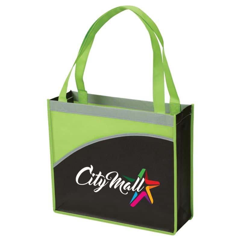 Custom Mesa Curve Non-Woven Tote Bag with logo