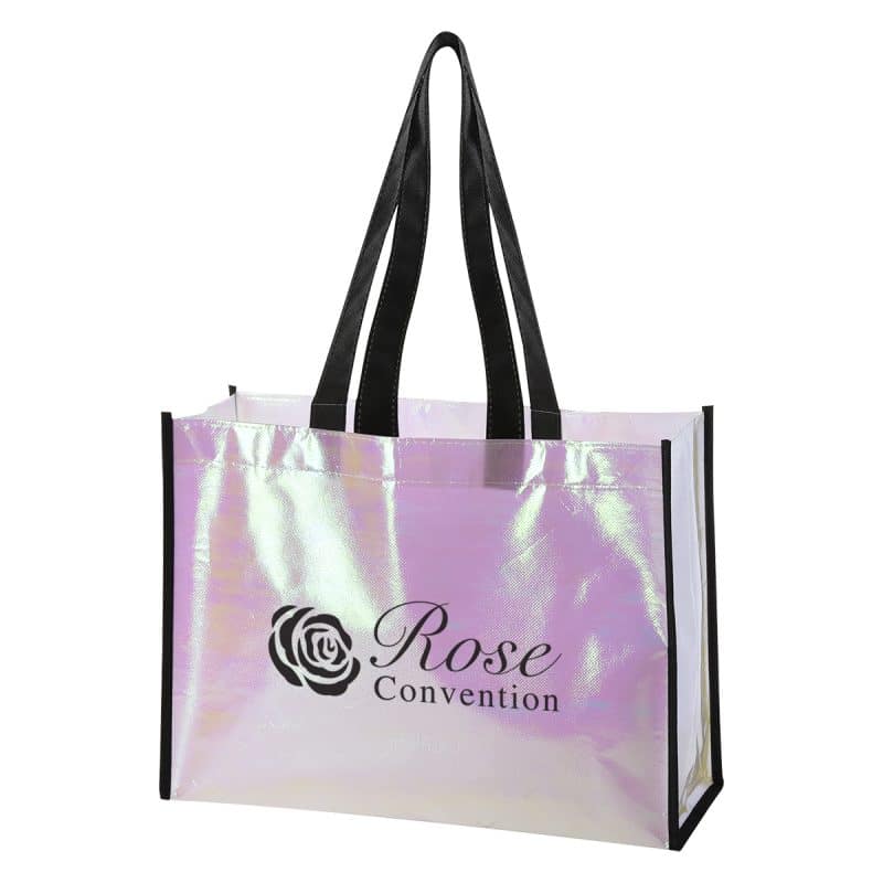Custom Mini Pearl Laminated Non-woven Tote Bag with logo - 1