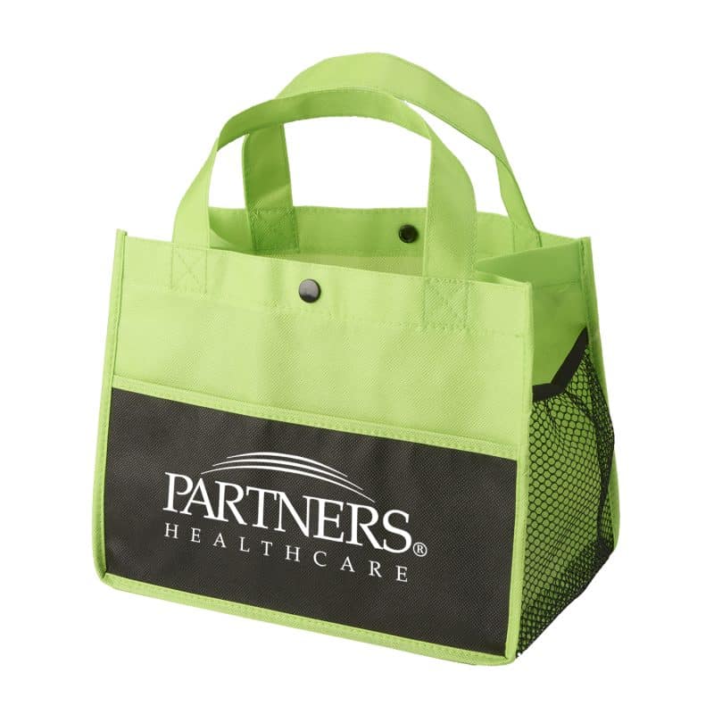 Custom Mini Snap Non-Woven Lunch Tote Bag with logo - 4