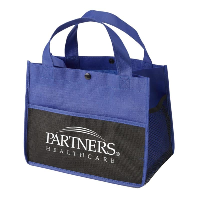 Custom Mini Snap Non-Woven Lunch Tote Bag with logo - 6