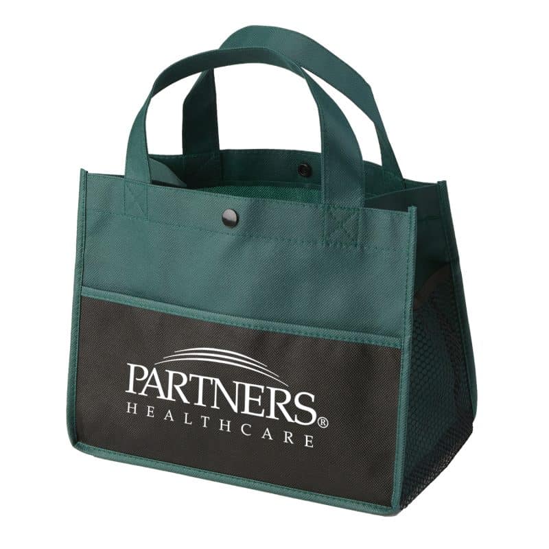 Custom Mini Snap Non-Woven Lunch Tote Bag with logo - 7