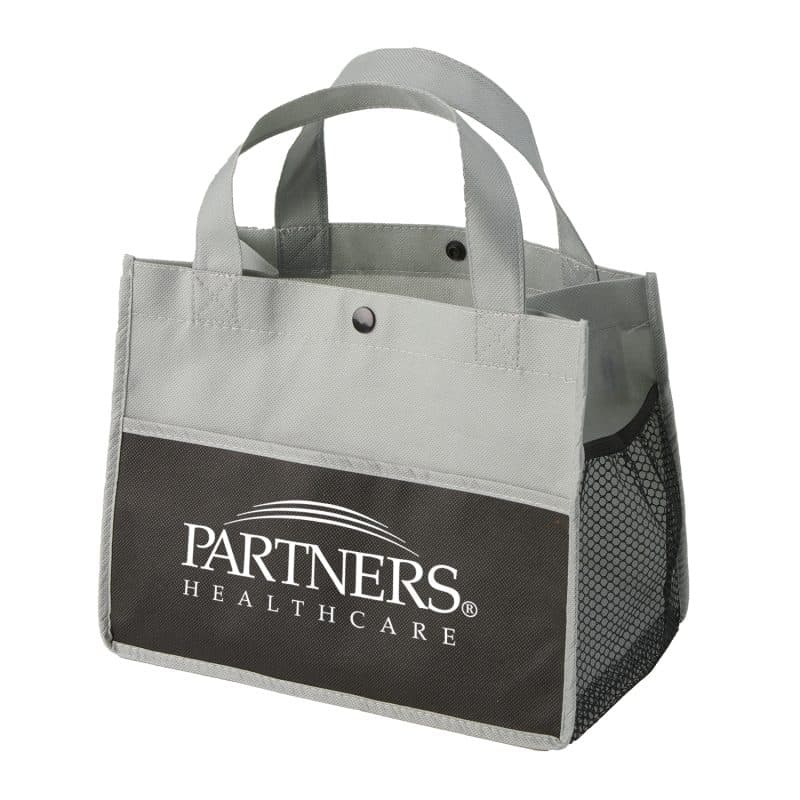 Custom Mini Snap Non-Woven Lunch Tote Bag with logo - 8