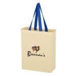 Custom Natural Cotton Canvas Grocery Tote Bag with logo - 2