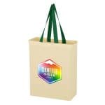 Custom Natural Cotton Canvas Grocery Tote Bag with logo - 3