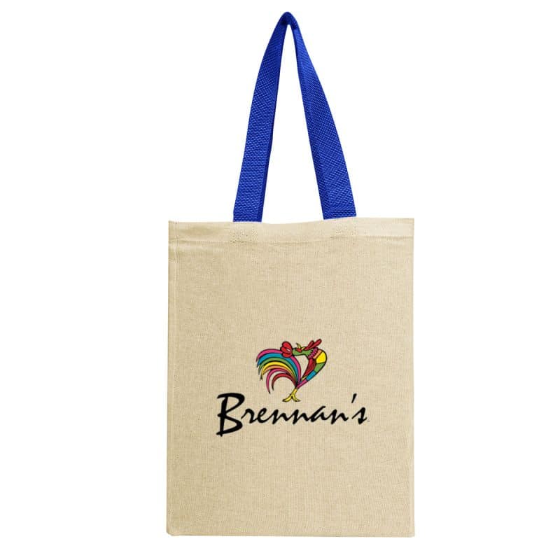 Custom Natural Cotton Canvas Grocery Tote Bag with logo - 5