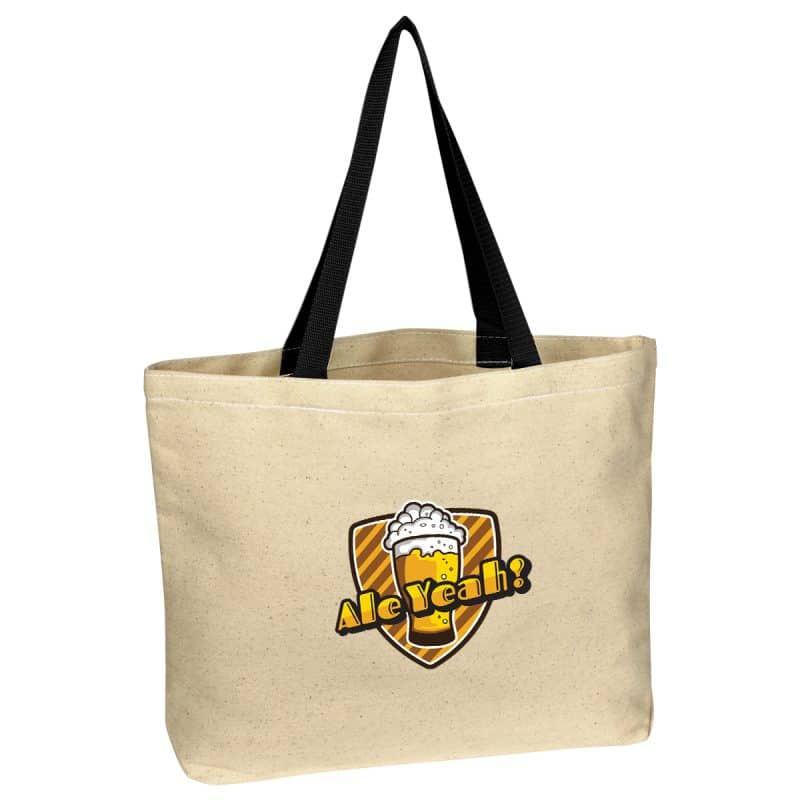 Custom Natural Cotton Canvas Tote Bag with logo - 2