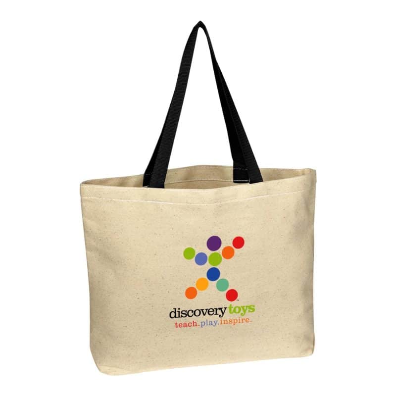 Custom Natural Cotton Canvas Tote Bag with logo - 1