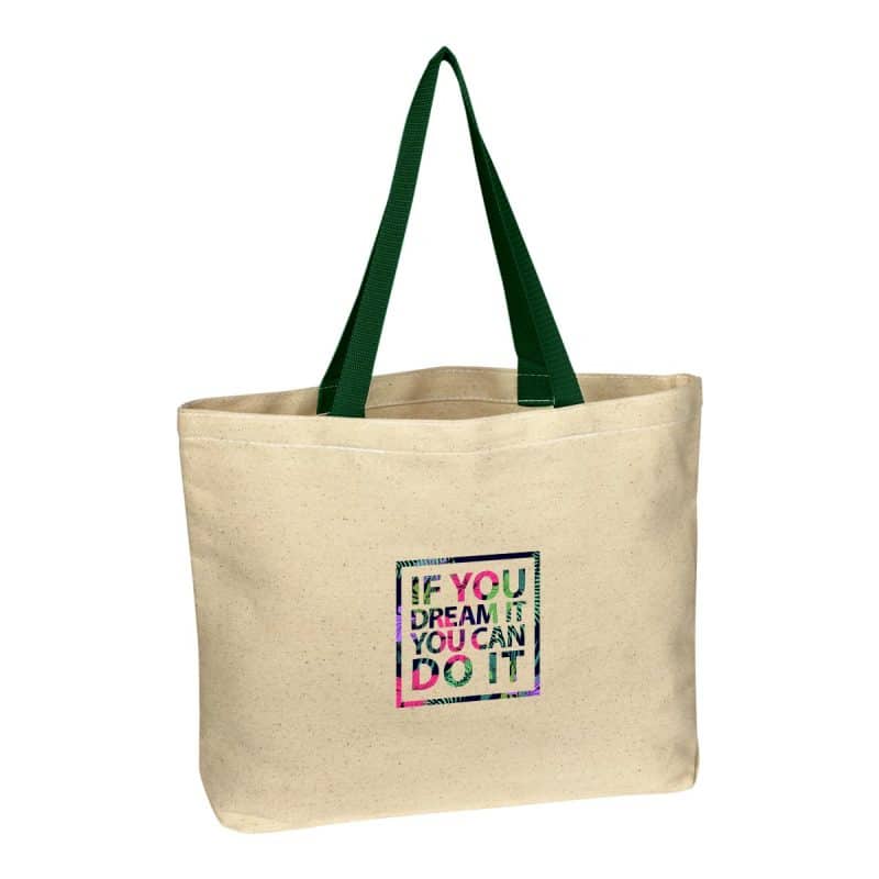 Custom Natural Cotton Canvas Tote Bag with logo - 2