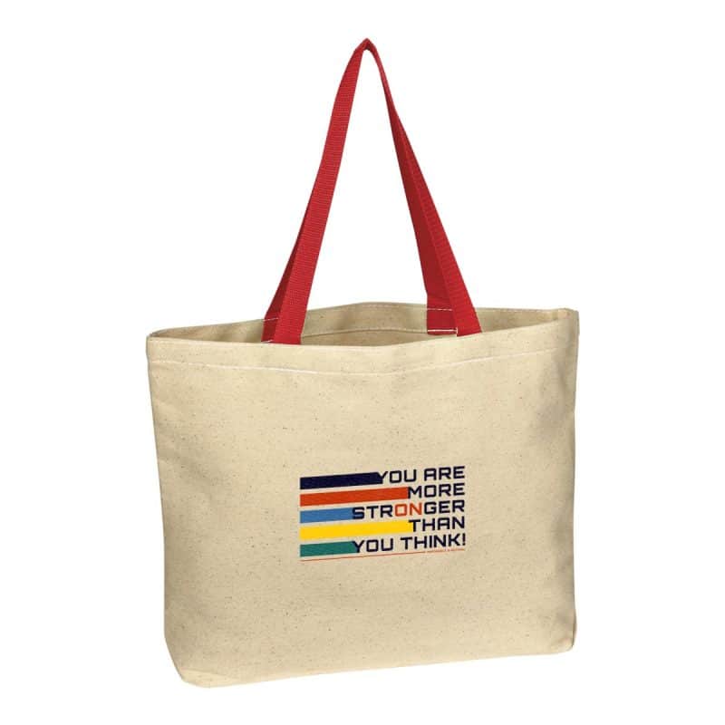 Custom Natural Cotton Canvas Tote Bag with logo - 5