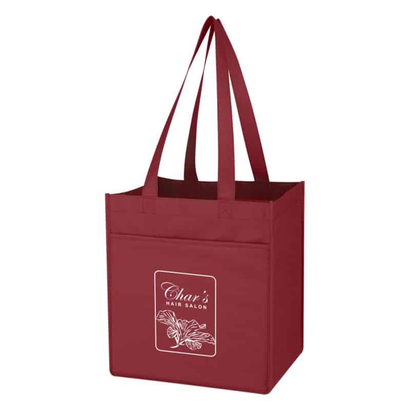 Custom Non-woven 6 Bottle Wine Tote Bag with logo - 5