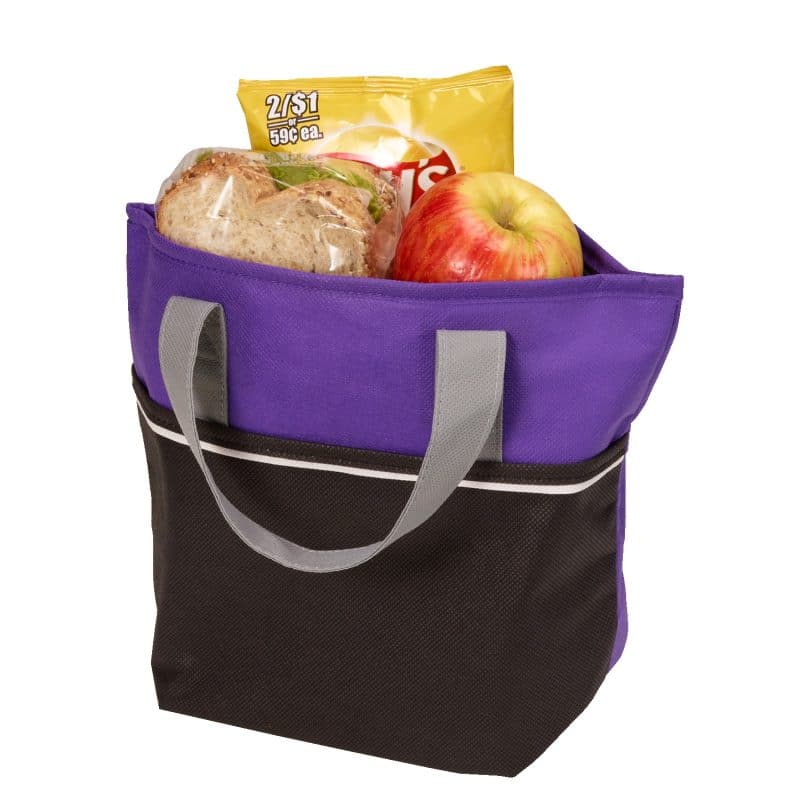 Custom Non-Woven Carry-It™ Insulated Cooler Tote Bag with logo - 1