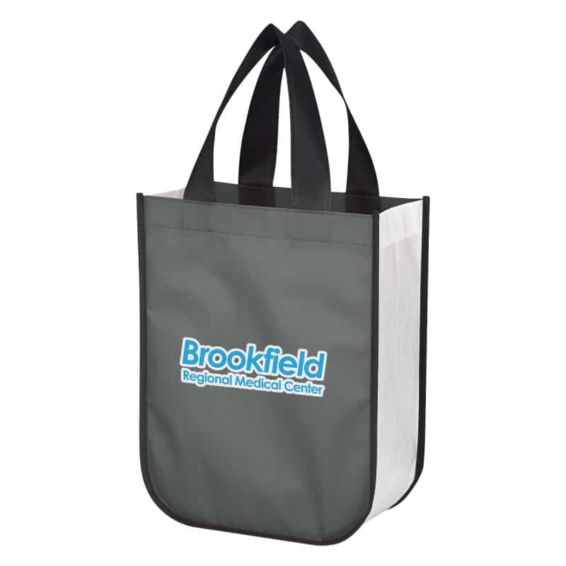 Custom Non-woven Shopper Tote Bag With 100% Rpet Material with logo - 5