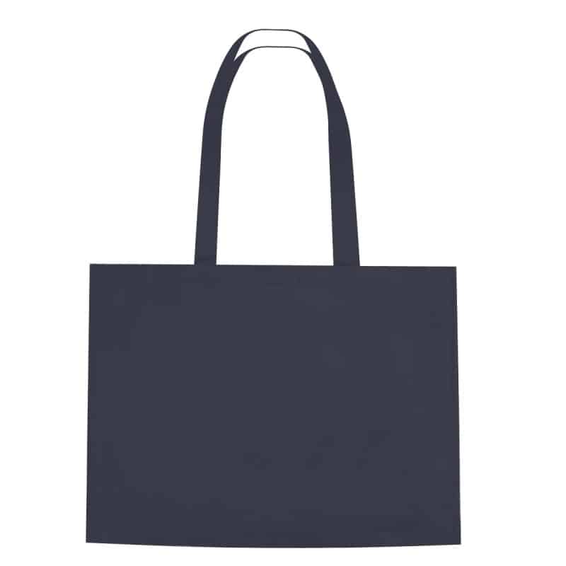 Custom Non-woven Shopper Tote Bag With Hook And Loop Closure with logo - 4