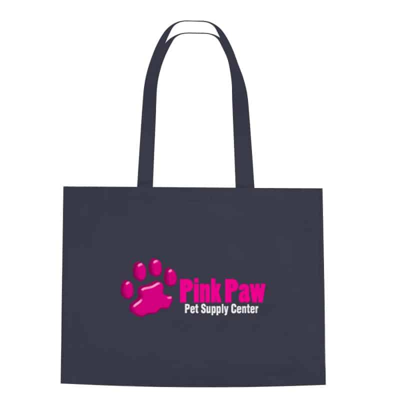 Custom Non-woven Shopper Tote Bag With Hook And Loop Closure with logo - 5