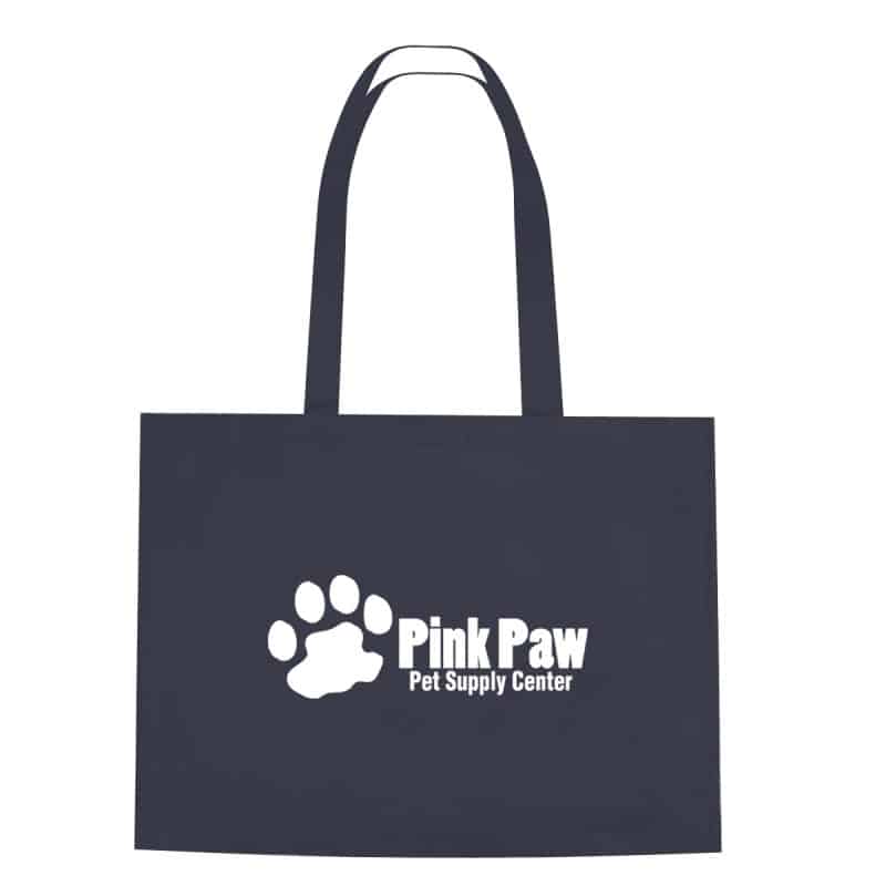 Custom Non-woven Shopper Tote Bag With Hook And Loop Closure with logo - 6