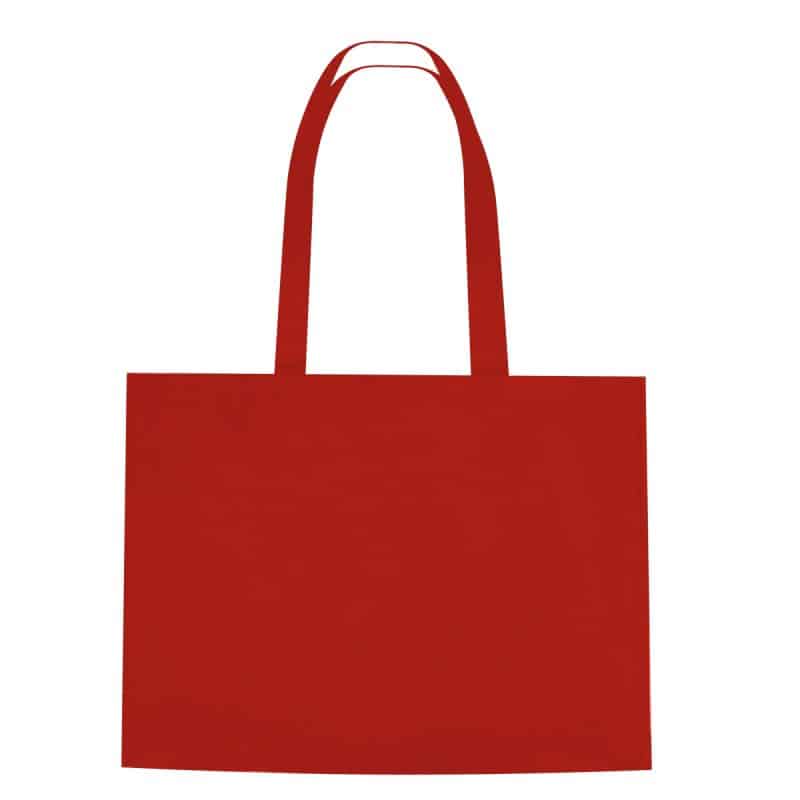 Custom Non-woven Shopper Tote Bag With Hook And Loop Closure with logo - 7