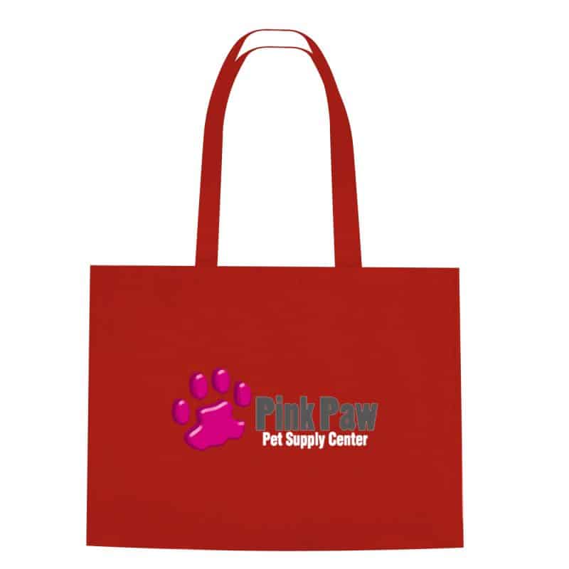 Custom Non-woven Shopper Tote Bag With Hook And Loop Closure with logo - 8