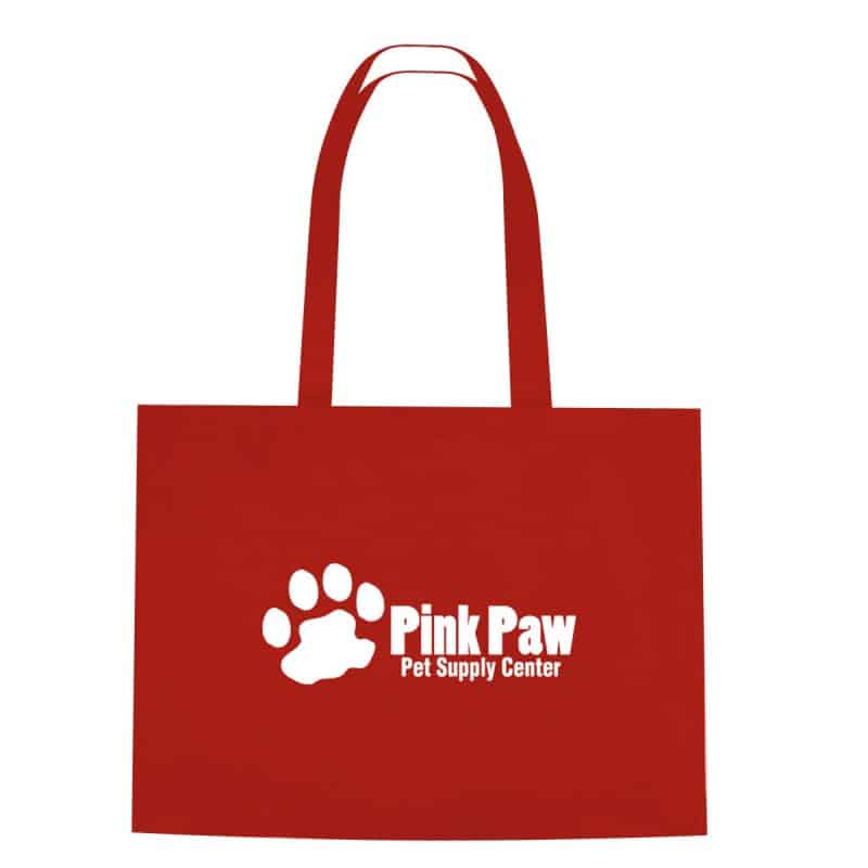 Custom Non-woven Shopper Tote Bag With Hook And Loop Closure with logo - 9