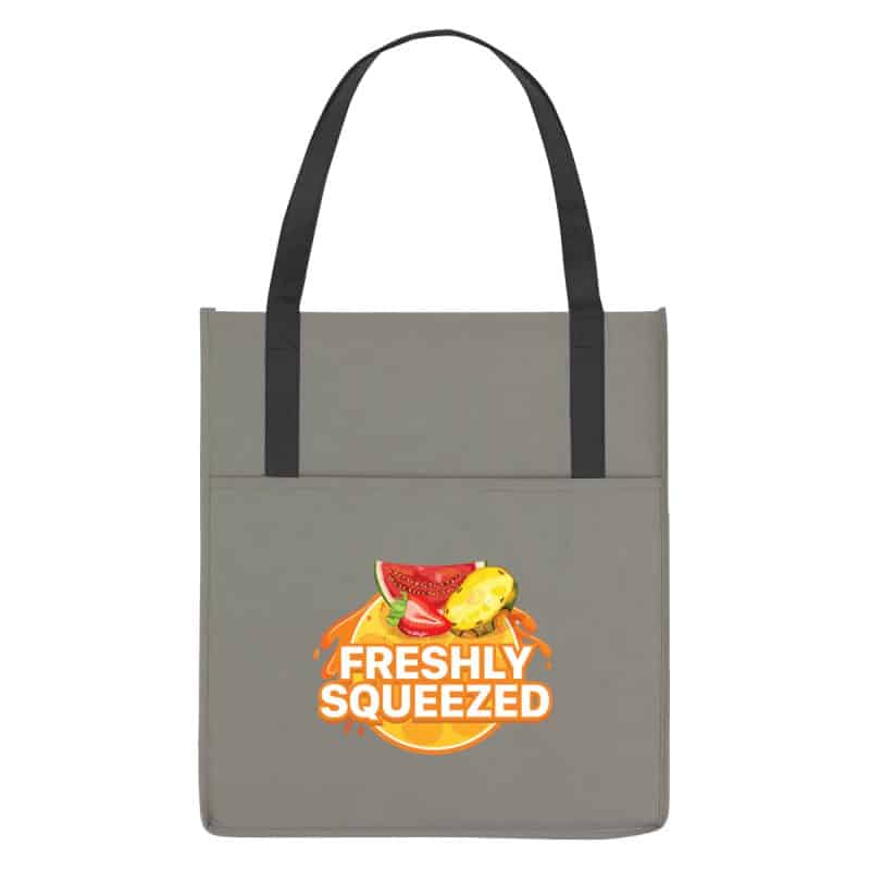 Custom Non-woven Shopper's Pocket Tote Bag with logo - 5