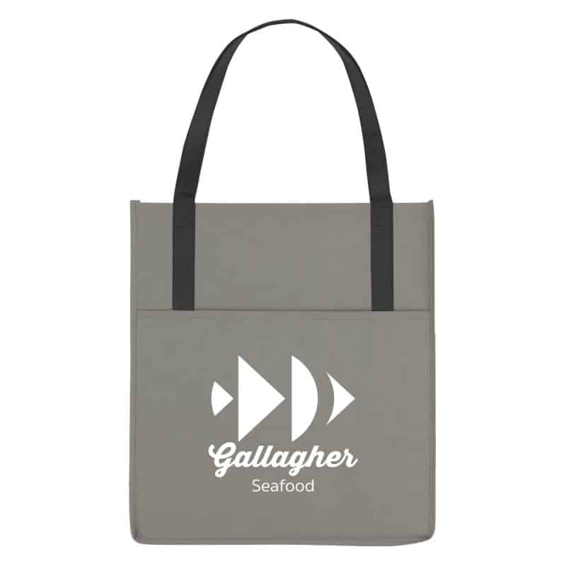 Custom Non-woven Shopper's Pocket Tote Bag with logo - 6