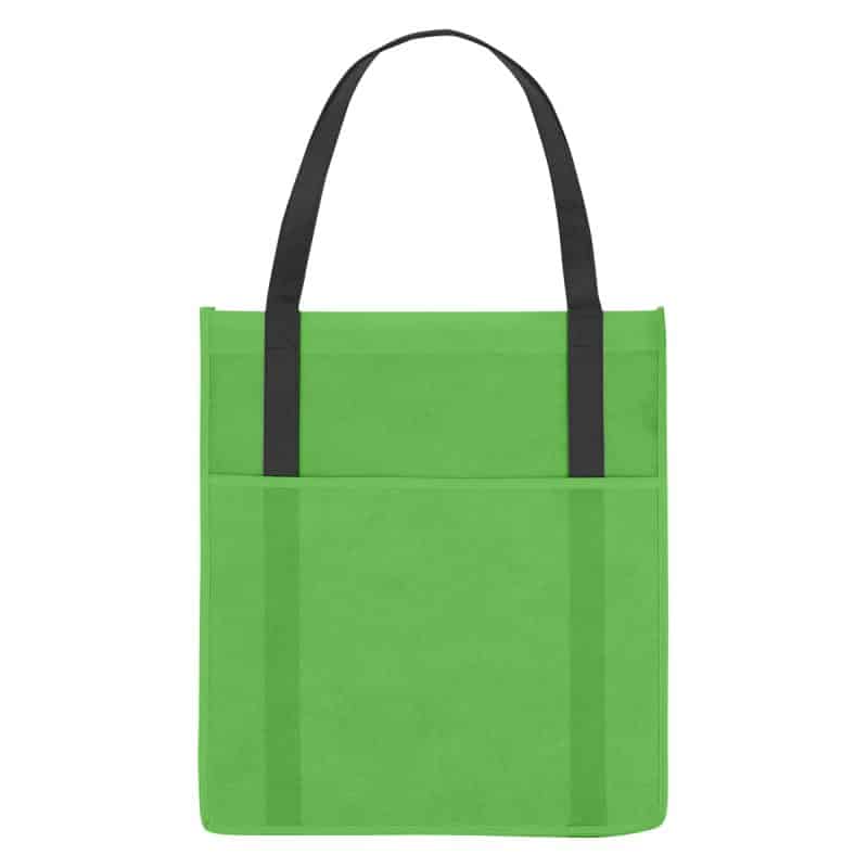 Custom Non-woven Shopper's Pocket Tote Bag with logo - 9