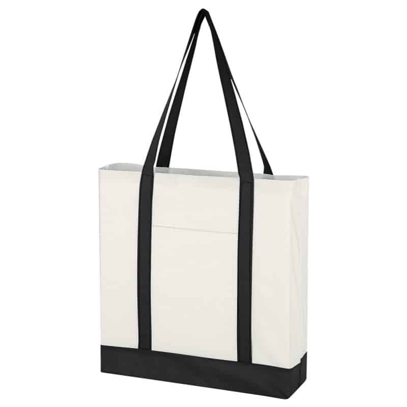 Custom Non-woven Tote Bag With Trim Colors with logo - 3