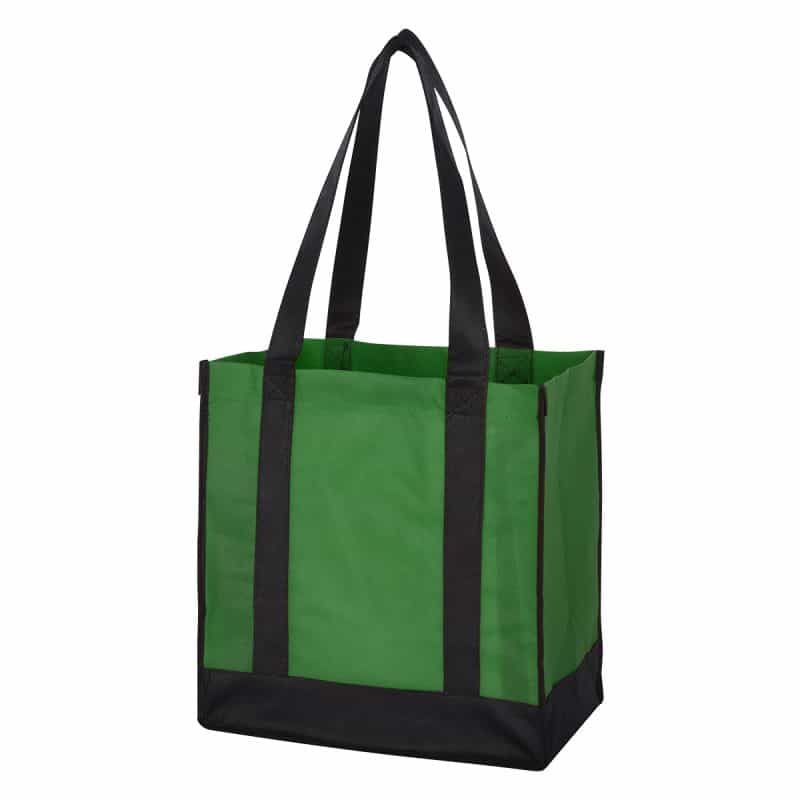 Custom Non-woven Two-tone Shopper Tote Bag with logo - 8