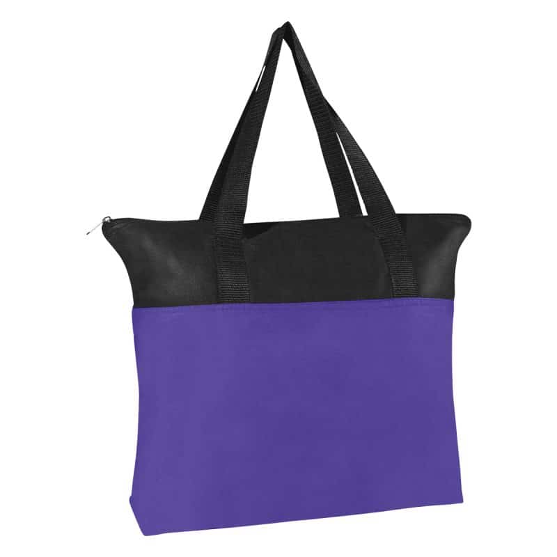 Custom Non-woven Zippered Tote Bag with logo - 4