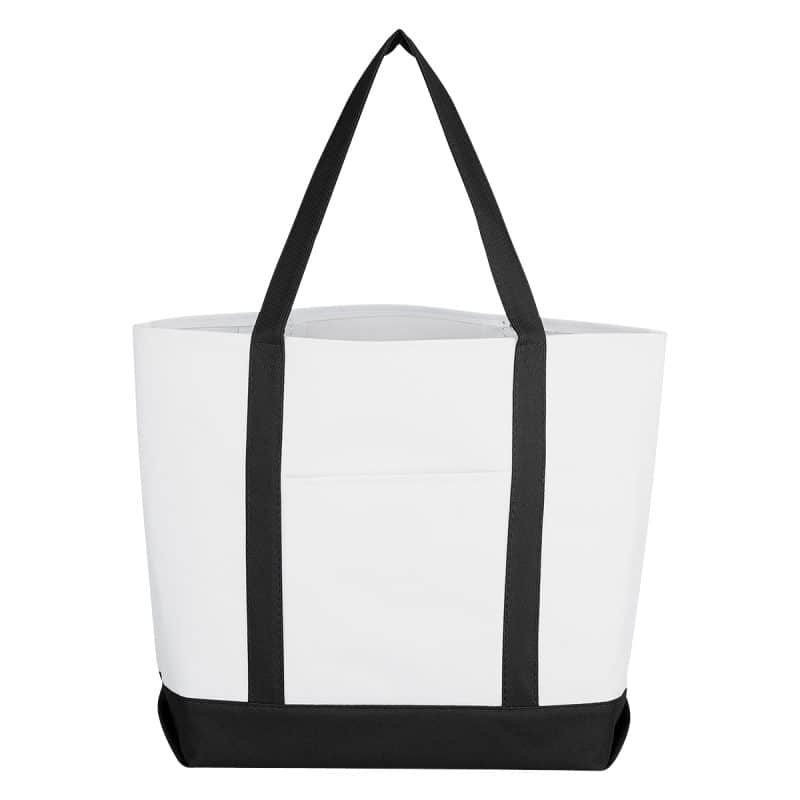Custom Pocket Shopper Tote Bag with logo - 3