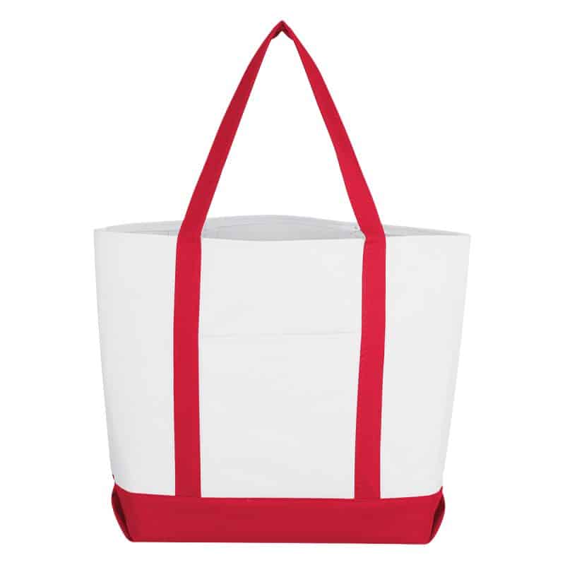 Custom Pocket Shopper Tote Bag with logo - 9