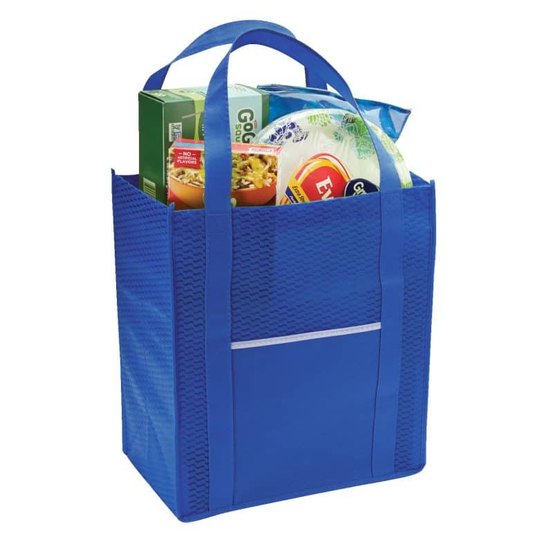 Custom Riptide Non-Woven Grocery Tote Bag with logo - 5
