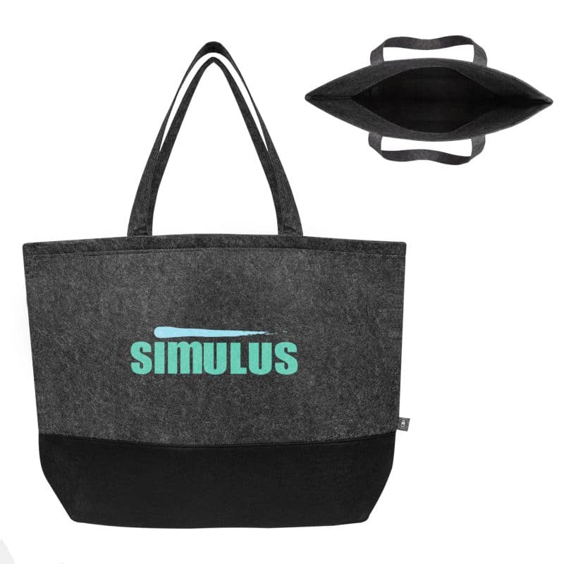Custom Roosevelt Rpet Felt Tote Bag with logo - 2