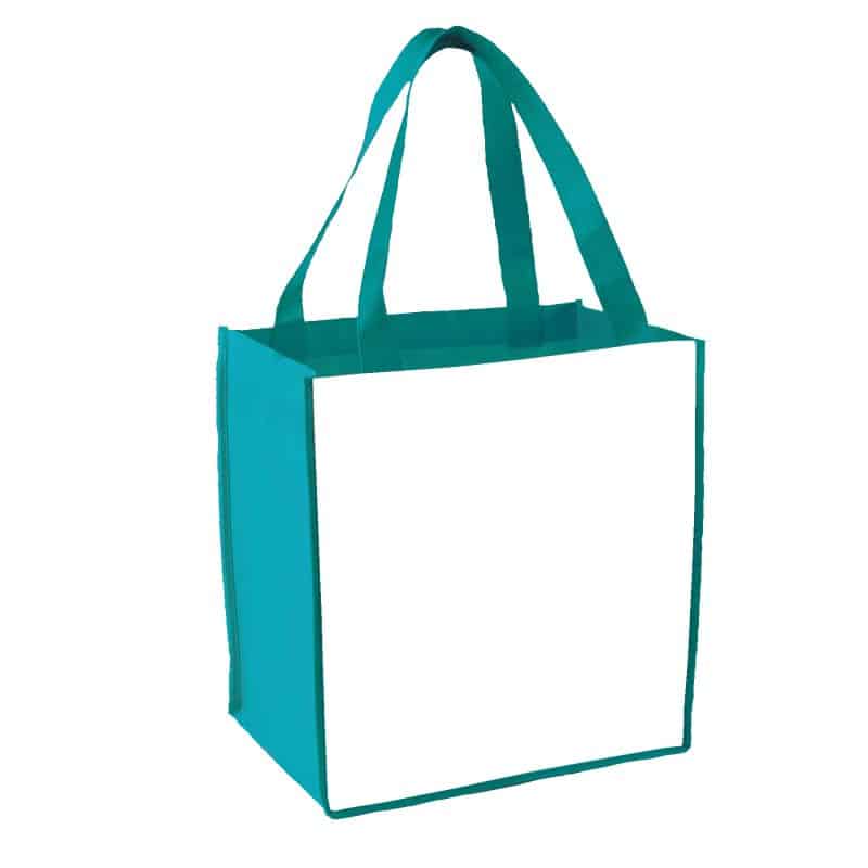 Custom Sublimated Non-Woven Grocery Tote Bag with logo - 7