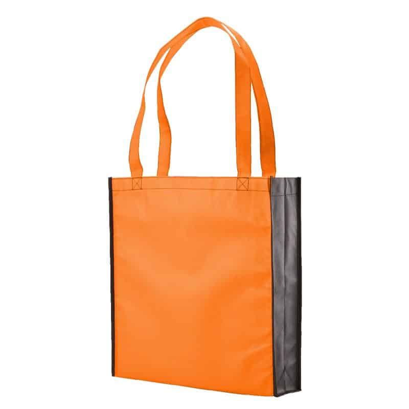 Custom Two-Tone Non-Woven Convention Tote Bag with logo - 4