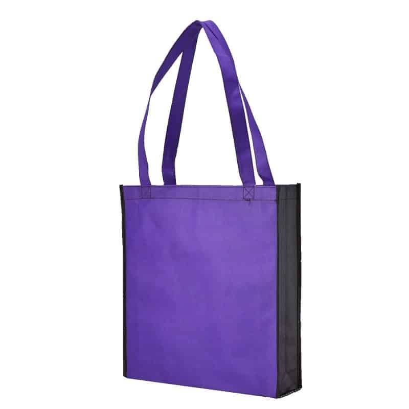 Custom Two-Tone Non-Woven Convention Tote Bag with logo - 7
