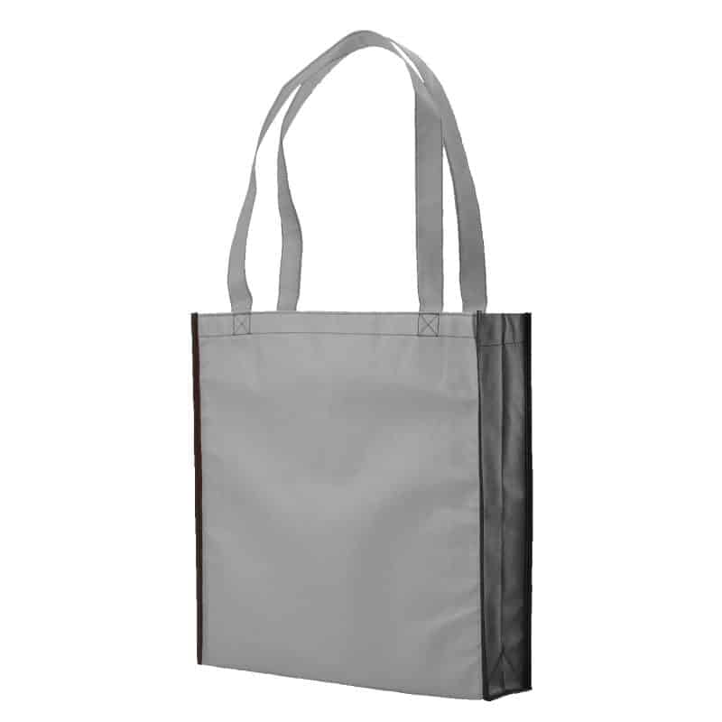 Custom Two-Tone Non-Woven Convention Tote Bag with logo - 8