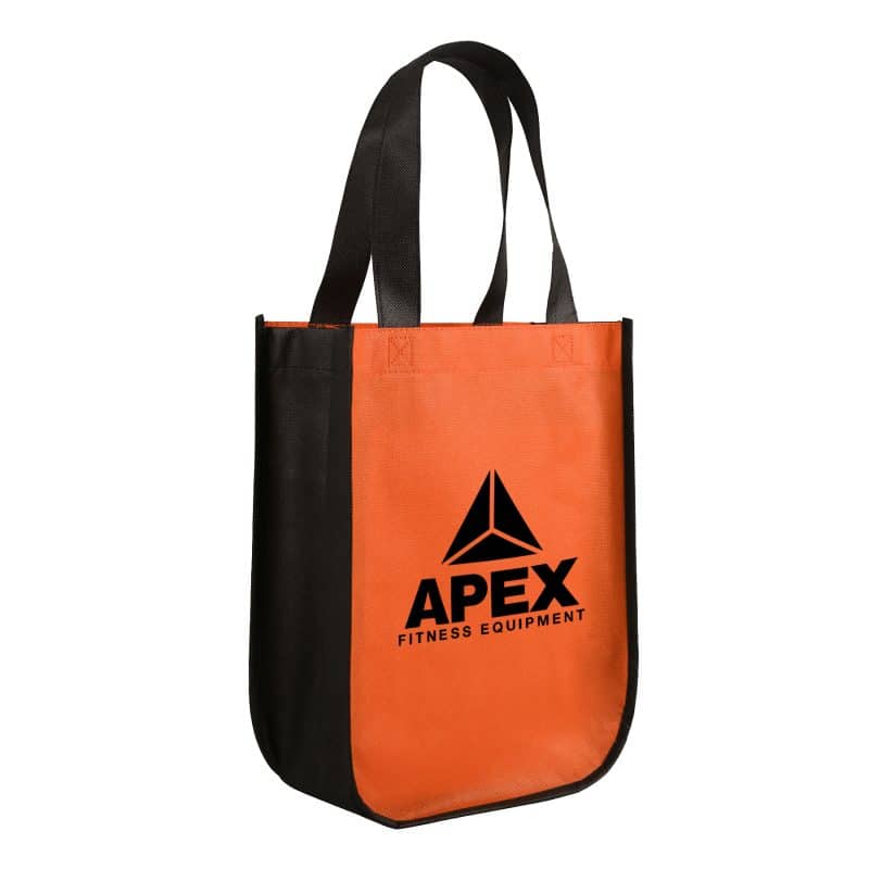 Custom Yuma Curved Bottom Non-Woven Tote Bag with logo - 3