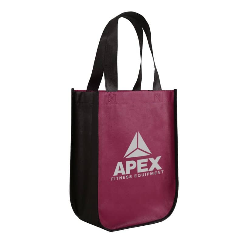 Custom Yuma Curved Bottom Non-Woven Tote Bag with logo - 5