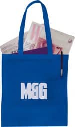 Custom Zeus Non-Woven Convention Tote with logo - 4