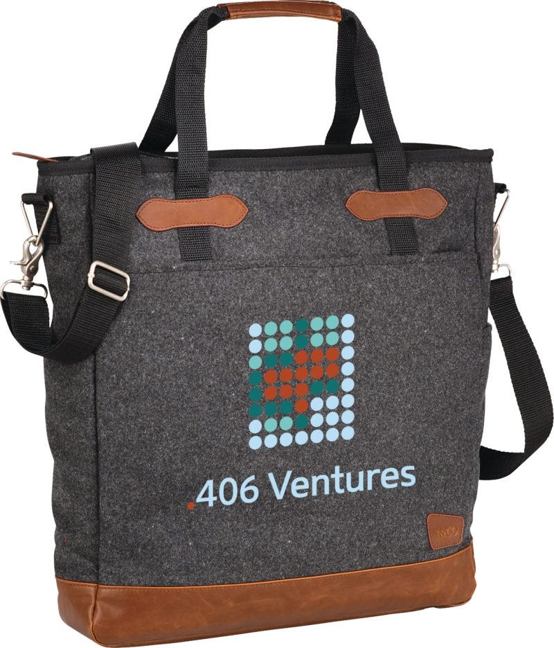 Custom Field & Co.® Campster Wool 15'' Computer Tote with logo - 2