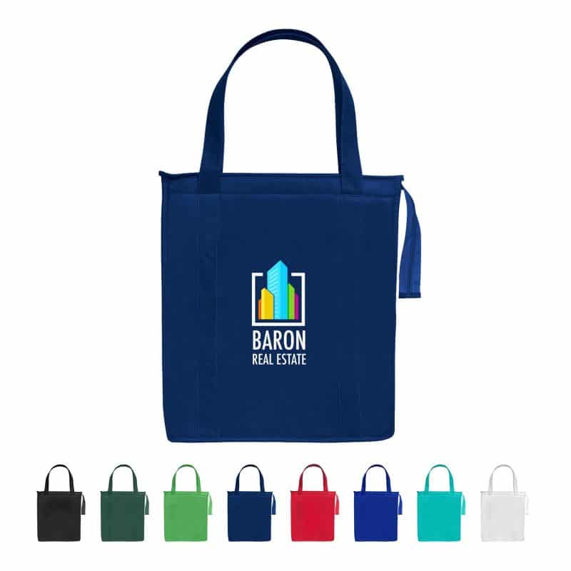 Custom Full Color Non-Woven Insulated Tote Bag with logo