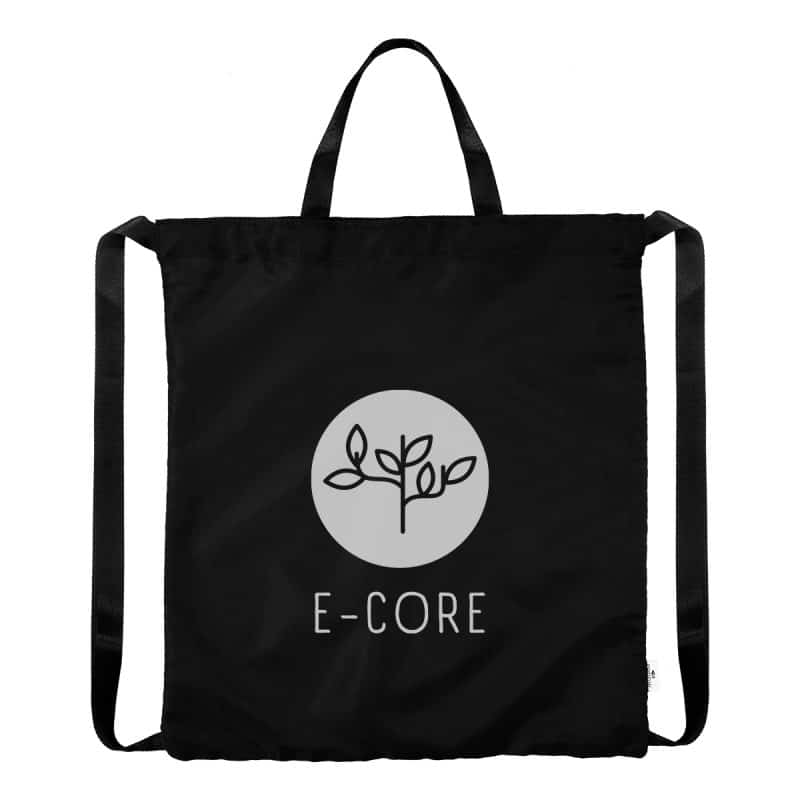 Custom Joel Rpet Drawstring Tote Bag with logo - 2