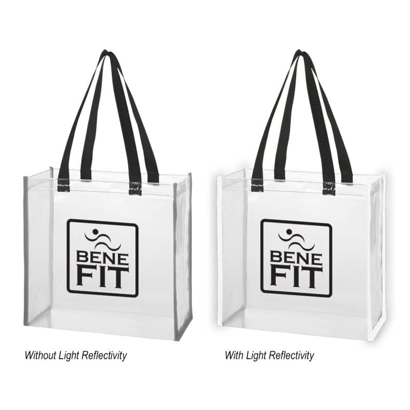 Custom Reflective Shopper Clear Eva Reflective Tote Bag with logo - 2