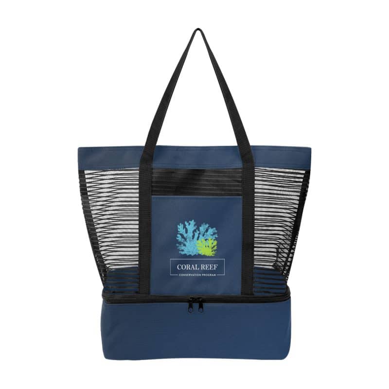 Custom Marley Rpet Mesh Tote Bag With Cooler with logo - 4