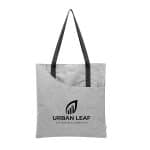 Custom Swoop Heathered Rpet Tote Bag with logo - 3